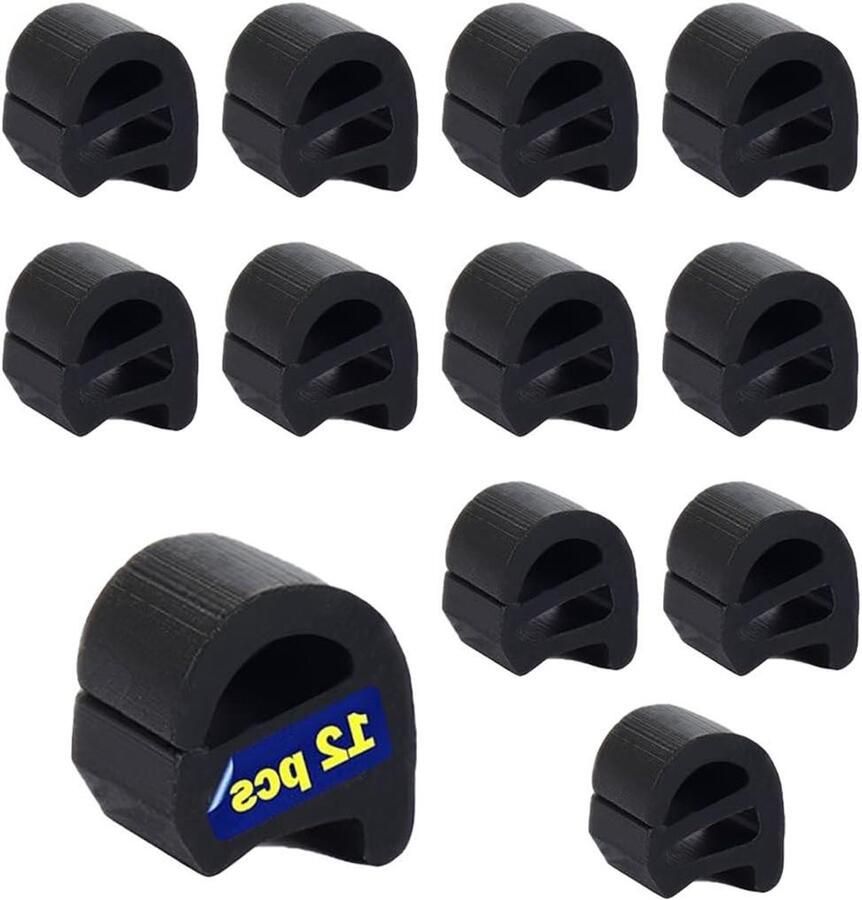 Rubberen Voetjes Grill Grillpoten Keuken Stabiliteit Vergroten Hittebestendig Rubber 9 mm x 10 mm Zwart