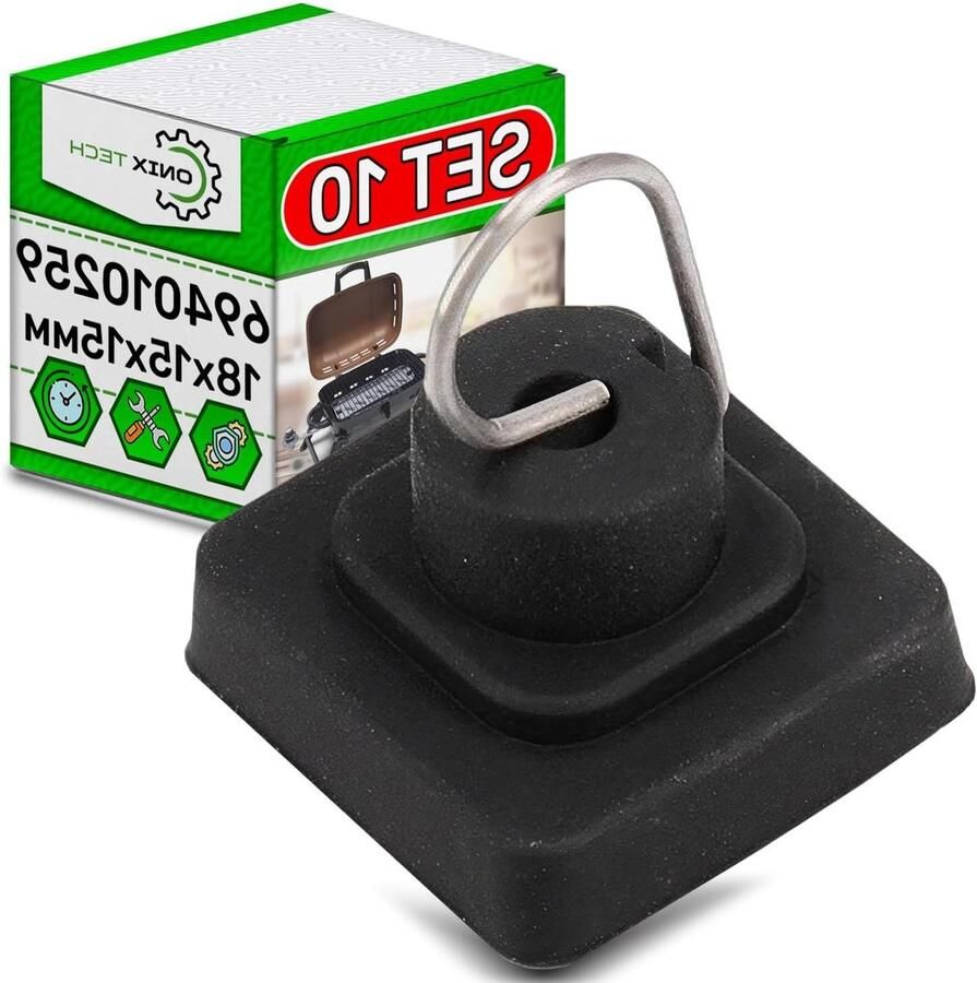 Rubberen Voetjes Kookplaat Stabilisatoren Kookplaat Beschermen Universele Pasvorm 18 x 15 x 15 mm Zwart
