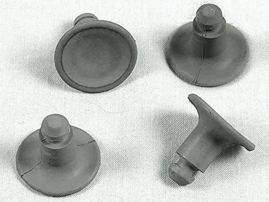 Rubberen Voetjes Onderdelen Keukenmachine Apparaat Stabiliseren Origineel Reserveonderdeel 4 stuks Zwart