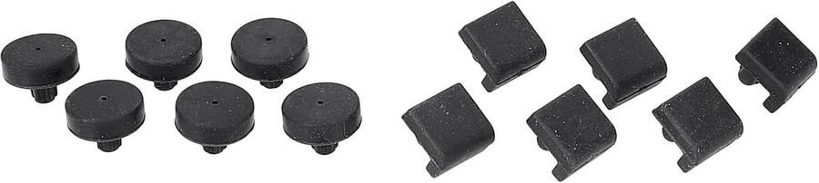 Rubberen Voetjes Rooster Dempers Kookplaat Stabiliseren Universele Pasvorm 12x12x9 mm Zwart