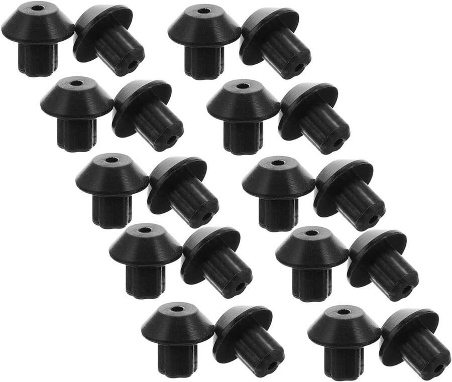 Rubberen Voetjes Roosterpootjes Bescherming Kookplaat Antislip Stabiliteit 48 Stuks Zwart
