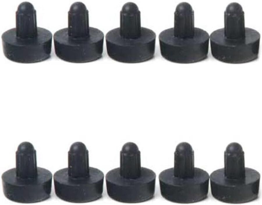 Rubbers voor Kookplaat Beschermdoppen Set Krasvrij Koken 10 Stuks Set 95 mm Diameter Zwart
