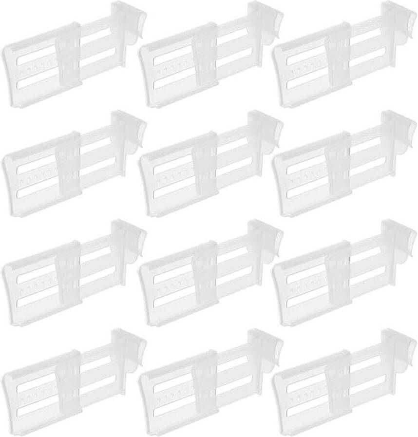 Ruimte-allocator voor koelkast 12 stuks zijdeurscheiders voor keukenkoelkast Organizerscheidingswanden for classificatie Partitiekaarten