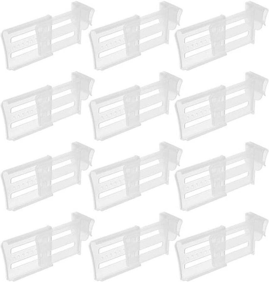 Ruimte-allocator voor koelkast 12 stuks zijdeurscheiders voor keukenkoelkast Organizerscheidingswanden for classificatie Partitiekaarten