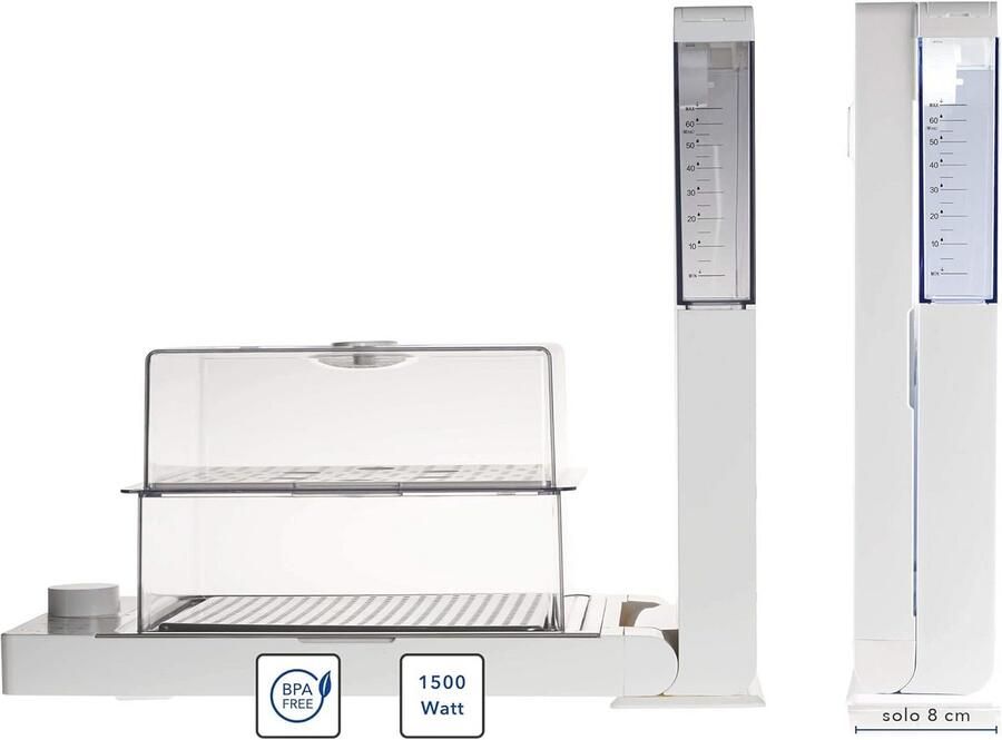 Ruimtebesparende Elektrische Stoompan met Grote Inhoud voor Gezond Koken