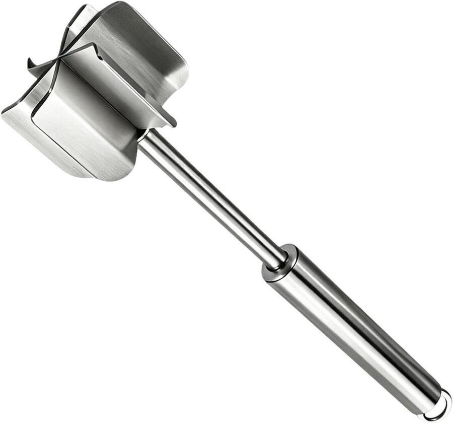 Rundergehakt Hakker Vleesmasher Keukengereedschap Voedselbereiding Vereenvoudigen Innovatief Zes-Messenontwerp 28 x 7 x 7 cm Zilver