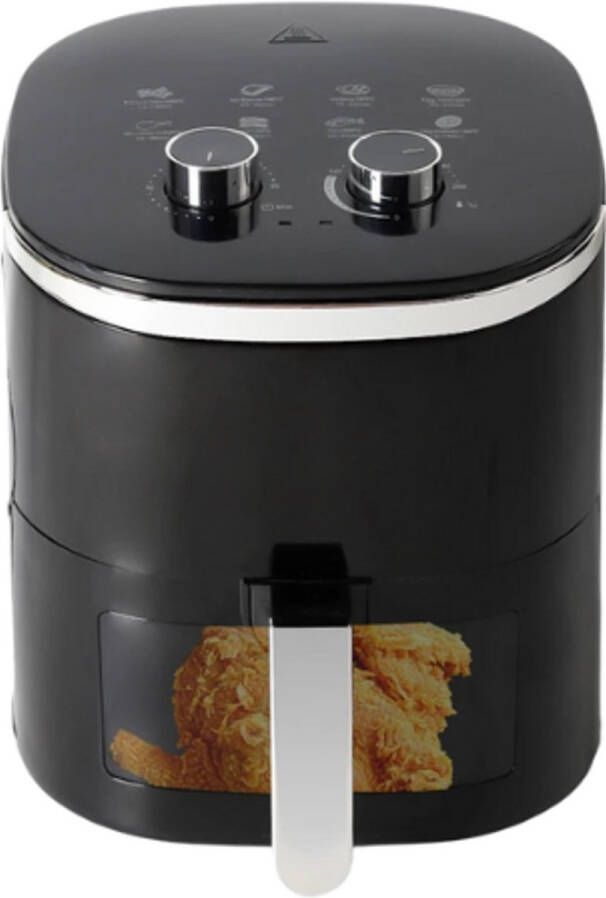 Rustive Airfryer Elektrische Luchtfriteuse 7L Capaciteit 1400W 220-240V 360 Graden Olievrij Convectie Oven