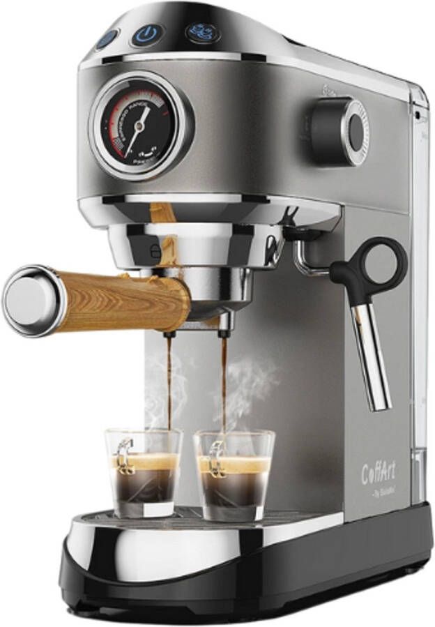 Rustive Koffiezetapparaat 20 Bar met Melkstroomschuimer Automatische Espresso Machine voor Espresso Cappuchino & Latte