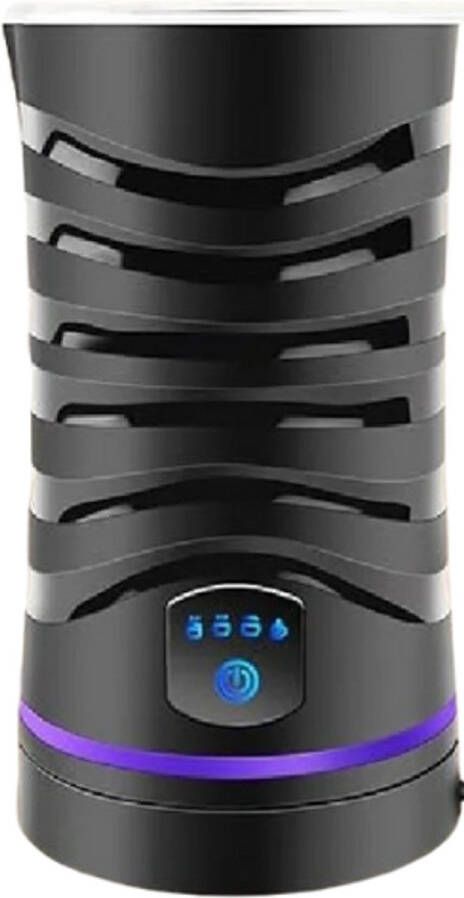 Rustive Melkopschuimer Elektrisch Automatisch 4 in 1 Warm & Koud Kwalitatieve Melkklopper 2000W 600ML Zwart