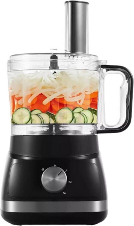 Rustive Vleesmolen 8 in 1 Gehaktmolen 800W Keukenmachine Met 3 Verschillende Programma's & Snelheden Zwart