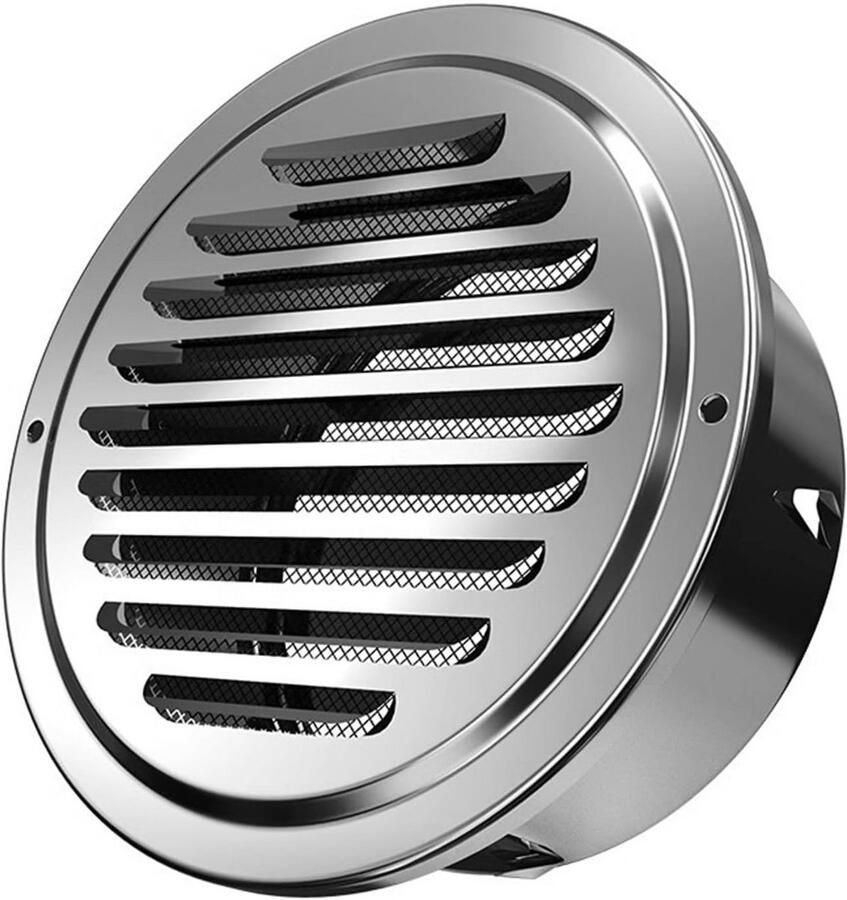 RVS Afzuigkap Buitenmuur Rooster 120mm voor Ventilatie en Luchtuitlaat