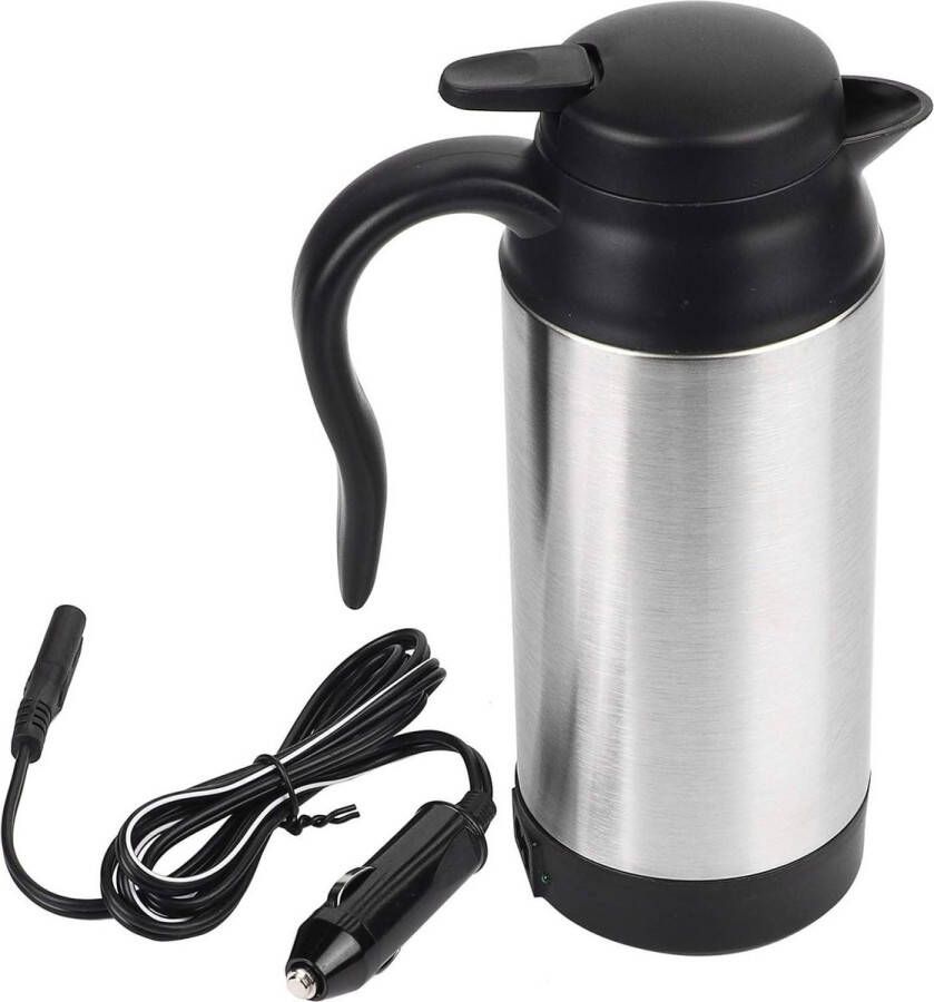Rvs Auto Elektrische Waterkoker 750ML 12V Koffie Thee Vervanging voor Thermos Water Verwarming Cup