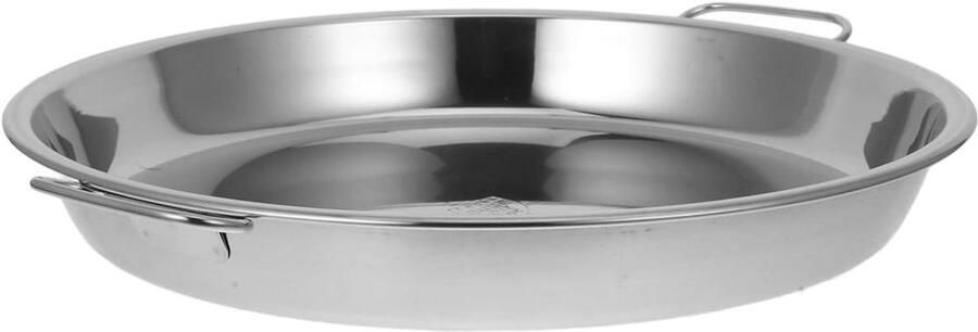RVS Bakplaat Serveerschaal Oven Ovenschotel Bereiden Met Handvatten 32 x 27 cm Zilver