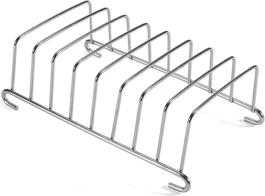 RVS Broodrooster Rek Keuken Organizer Broodjes Koelen Voedselveilig Materiaal 13.5 x 9 x 5.5 cm Zilver