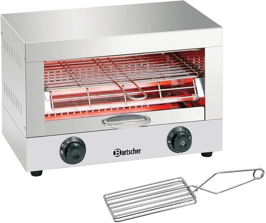 RVS Broodrooster Simpel voor 2 Broodjes Compact en Duurzaam