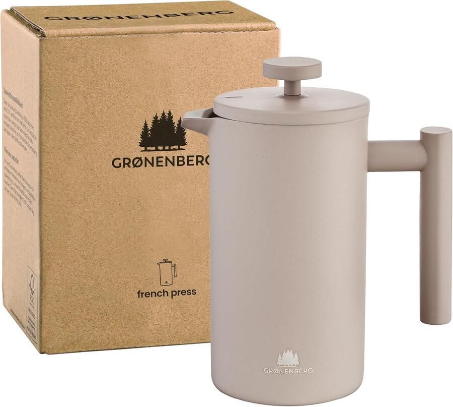 RVS Cafetière met Warmhoudfunctie Koffiezetapparaat 600 ml of 1 Liter