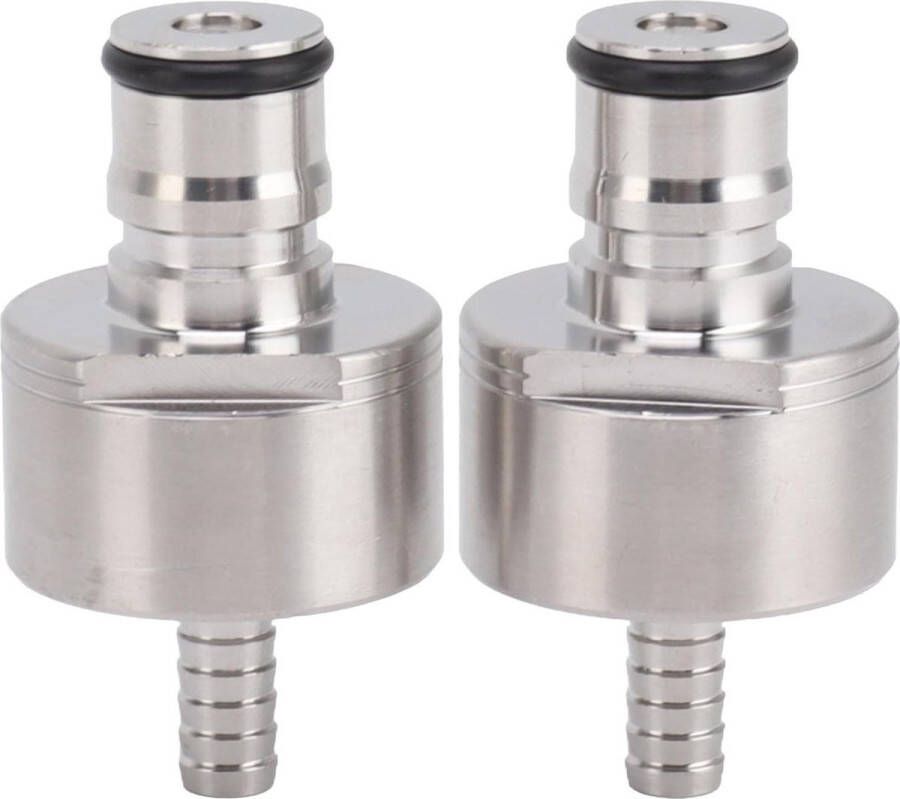 Rvs Carbonation Cap voor PET Fles 2 Stuks CO2 Koppeling Cap Voor Carbonaat Soda Bier Vruchtensap Water