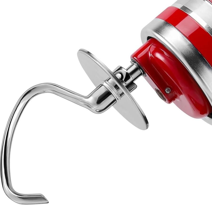 RVS Deeghaak voor Kitchenaid Mixer Geschikt voor 4.5-5Qt Spiralen Deeghaak Accessoire voor KSM150 en K45DH Keukenhulp voor Perfecte Brooddeeg en Taartdeeg