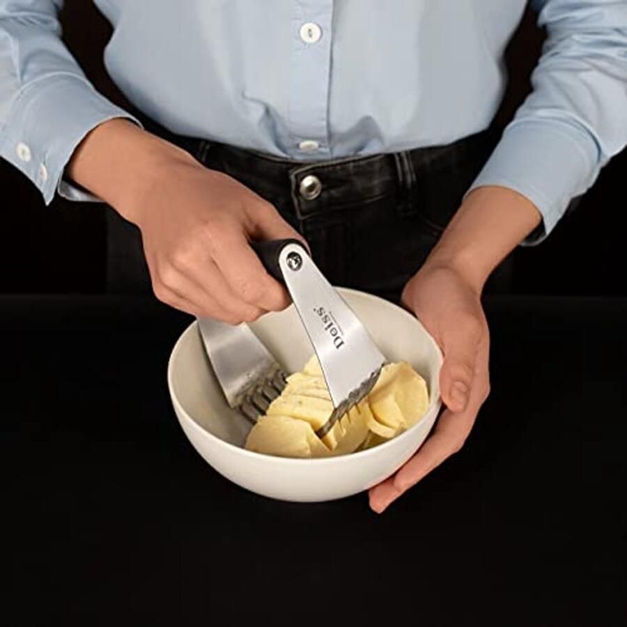 RVS Deegmixeer met Snijder en Antislip Handvat