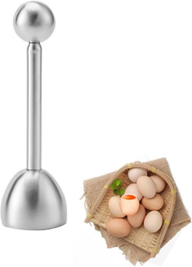 RVS Eieropener voor Zacht en Hard Gekookte Eieren