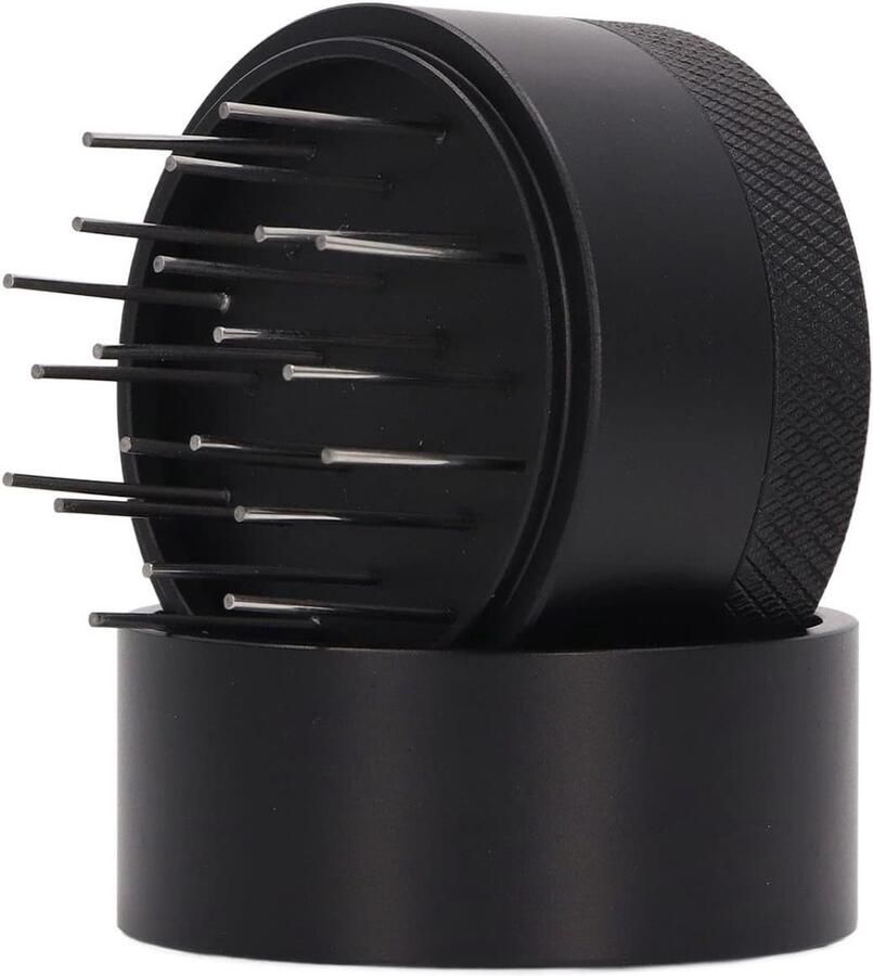 RVS Espresso Verdeelnaald met Basis Draagbare Tool voor Koffiepoeder en Perfecte Extractie voor Thuis en Cafés (58MM)