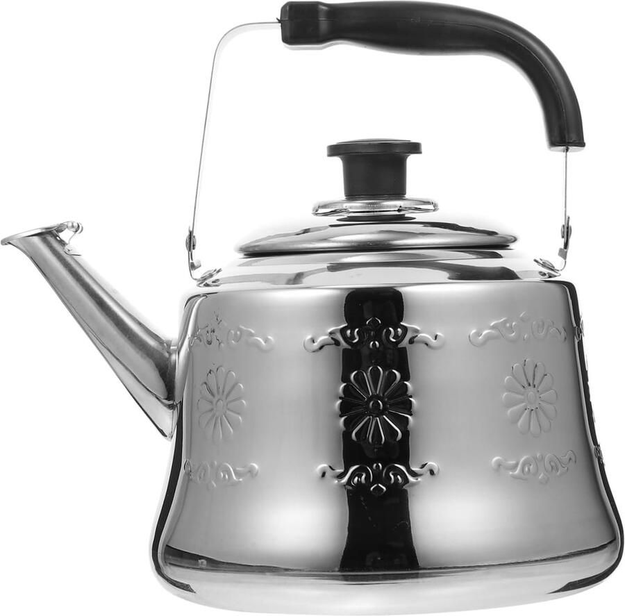RVS Fluitketel Waterkoker Ketel Snel Water Koken Grote Capaciteit 3 Liter Zilver