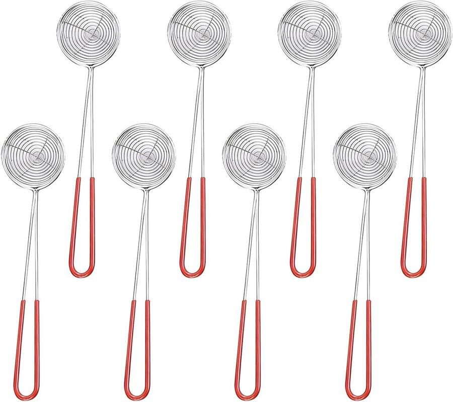 RVS Fonduezeef met Handvatten Fijne Zeef voor Fondue Spaghetti en Groenten Keukenaccessoire voor Perfecte Bereiding