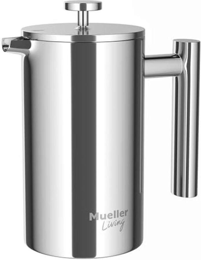 RVS Franse Pers Koffiezetapparaat 20 oz met Meervoudig Filtratiesysteem