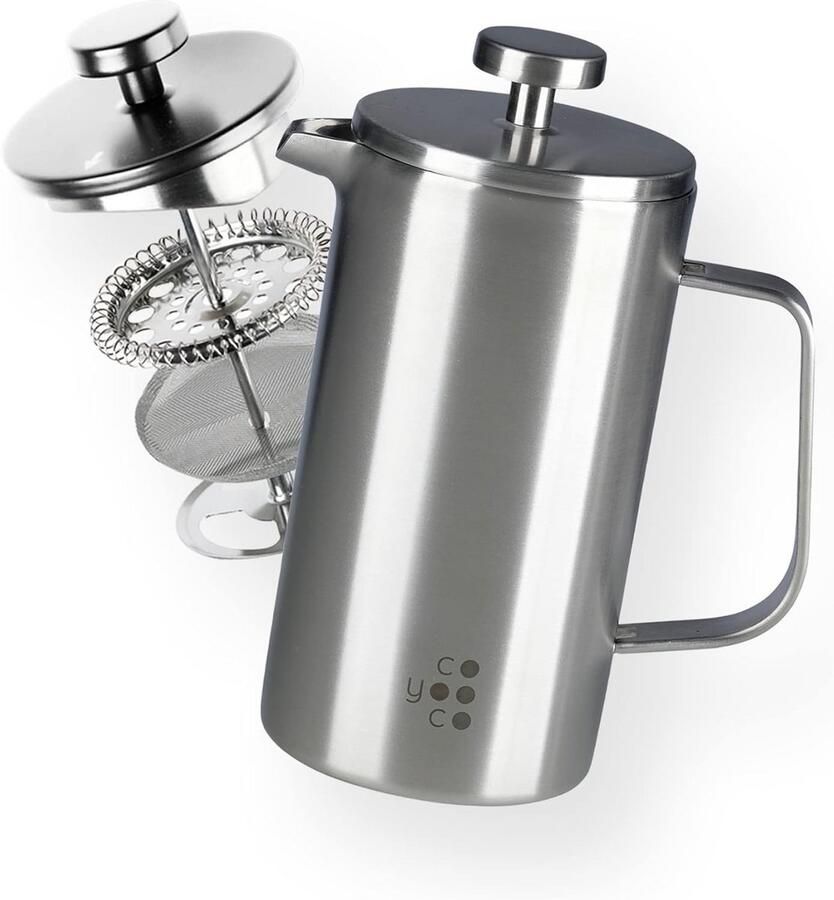 RVS French Press Koffiezetapparaat 350 ml voor Onderweg