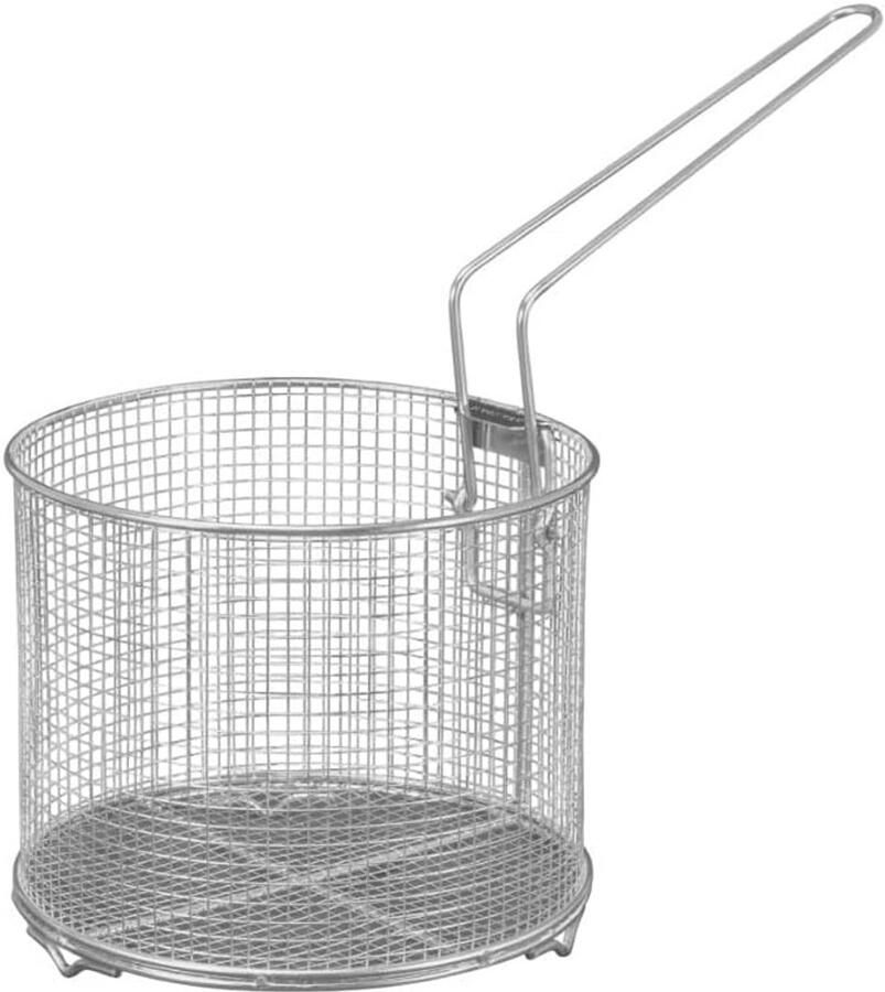 RVS Frituurmand 20 cm Voor Frituurpannen en Koken Met Hittebestendige Handgreep