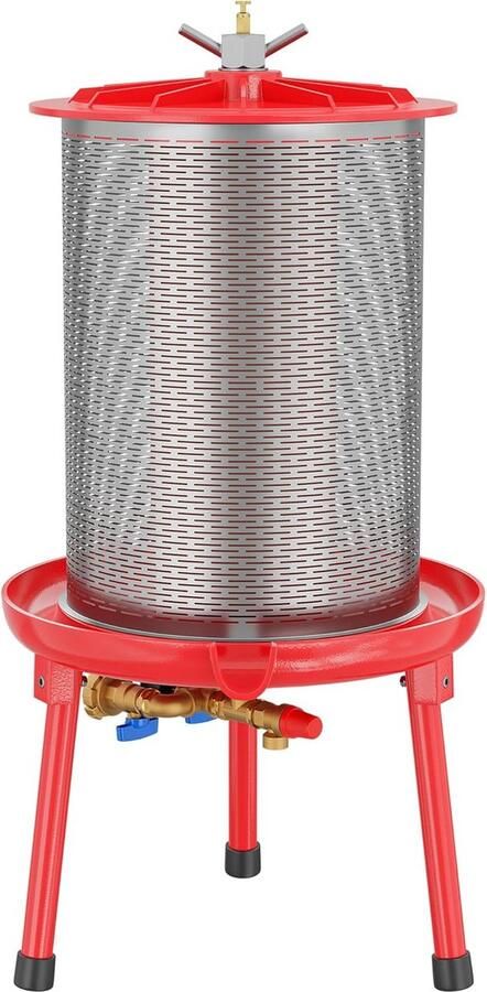 RVS Fruitpers op Waterdruk 40 Liter Krachtige Sapcentrifuge Zonder Elektriciteit