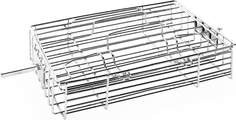 RVS Grillklem voor heteluchtfriteuse Rotatieaccessoire voor Vlees en Vis