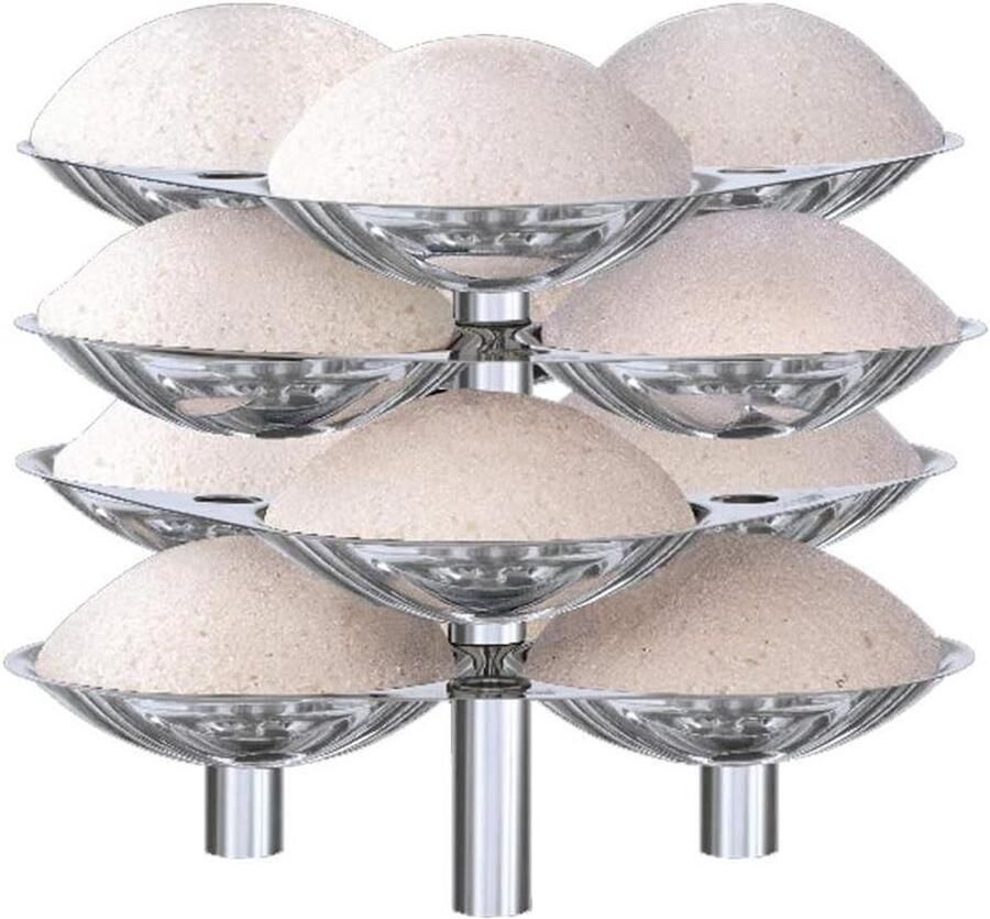 RVS Idli Stand Idli Maker Idlis Maken Food-Grade Roestvrij Staal 12 Stuks Zilver