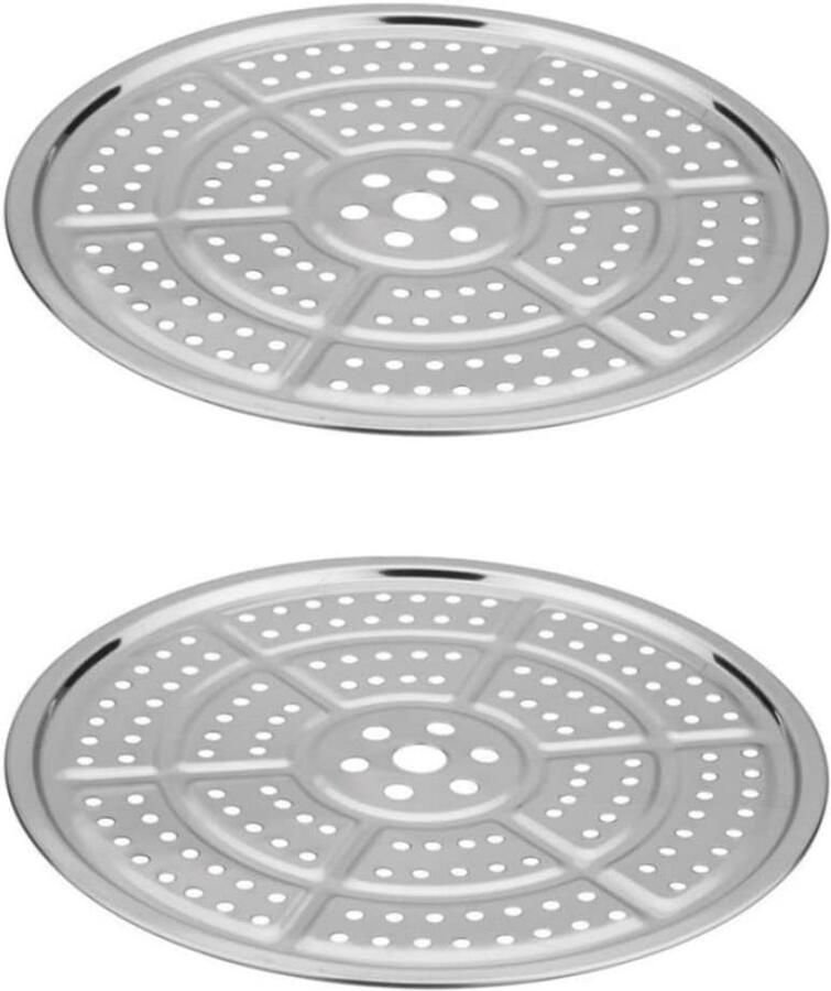 RVS Inlegrek & Stoomrek voor Snelkookpan en Sterilisator 2 Stuks 28 cm