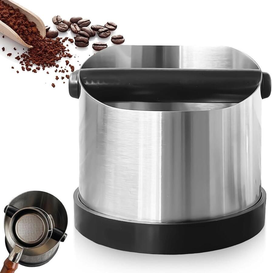 RVS Knock Box voor Koffiedik Beating Tray voor Filterdragers 700ML Koffie Accessoires Duurzaam en Praktisch voor Koffiezetapparaten