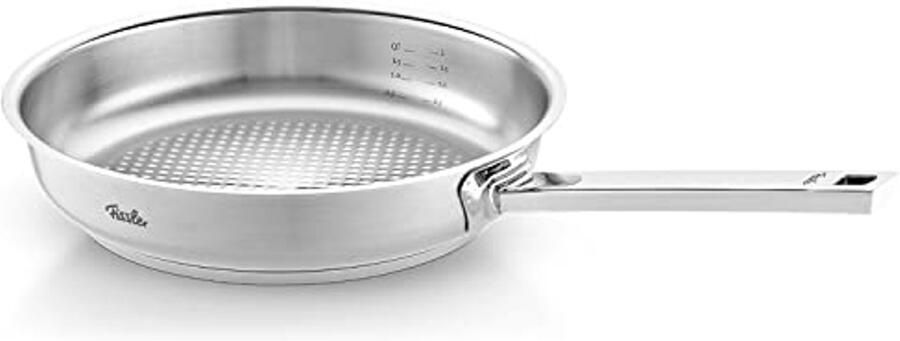 RVS Koekenpan Ø 28cm Inductie Novogrill Bakoppervlak