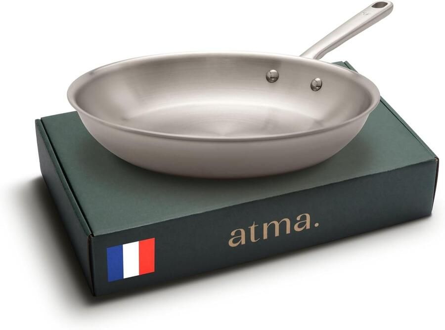 RVS Koekenpan Drie-laags Inductie Geschikt 28 cm Ovenbestendig en PFAS-vrij