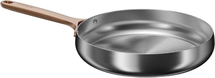 RVS Koekenpan PFAS-vrij Koken en Bakken Gelijkmatige Warmteverdeling 28cm Warm Blush