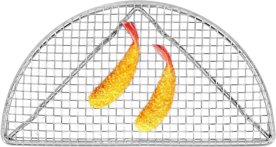 RVS Koelrek Bakrek Oven Bakken Roosteren Grillen Hoge Temperatuur Bestendig 16cm Zilverkleurig