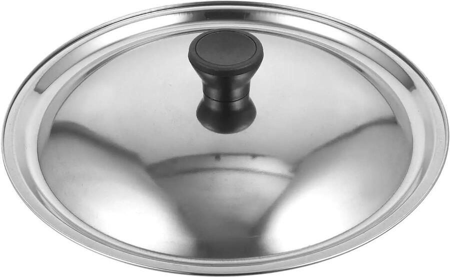 RVS Kookdeksel Pan Deksel Koken en Stoven Universele Pasvorm 10x10 mm Zilverkleurig