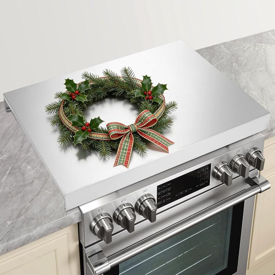 RVS Kookplaat Beschermer 76x56cm Hittebestendig Afdekplaat voor Keramische & Gasfornuis