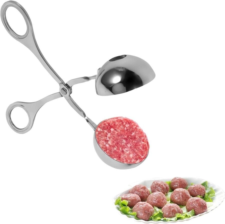 RVS Meatball Scoop en Cake Pop Maker Perfecte Keukenhulp voor Gehaktballen Melon Baller en Koekjesporties
