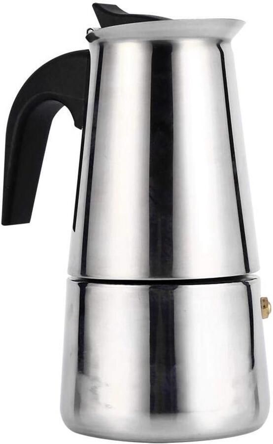 RVS Moka Pot Espressomachine voor Keramische en Gasfornuizen