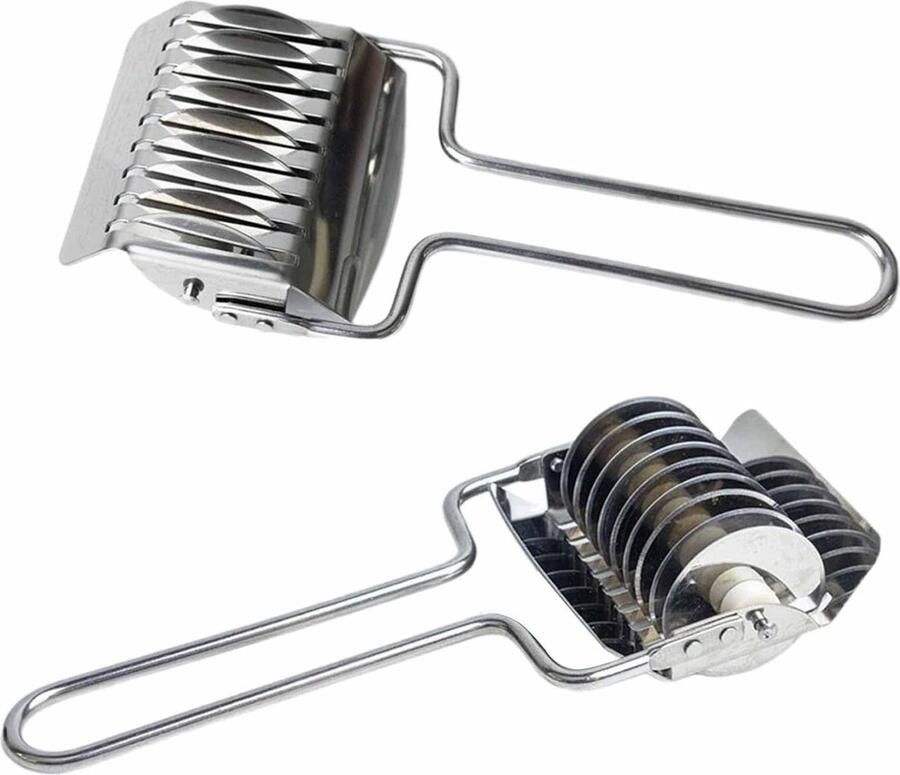 RVS Noodle Cutter voor Perfecte Pasta Spaghetti Maker en Deeg Snijder Keukenhulpmiddel voor Noodle Graten en Deegbewerking