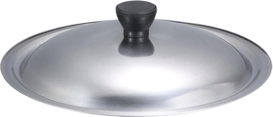 RVS Pan Deksel Universeel Deksel Koken en Stoven Hittebestendige Knop 26 cm Diameter Zilver