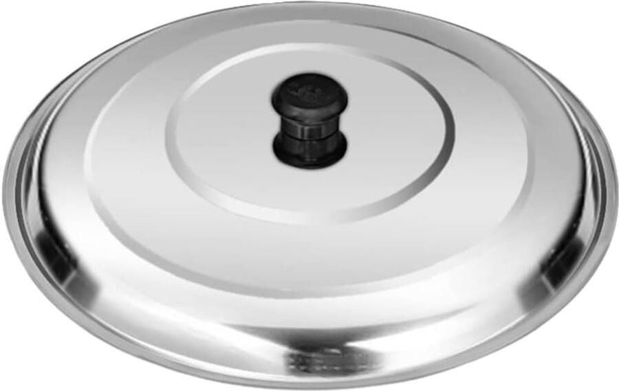 RVS Pannendeksel Kookdeksel Pannen Sneller Koken Praktisch Ontwerp 33 cm Zilver