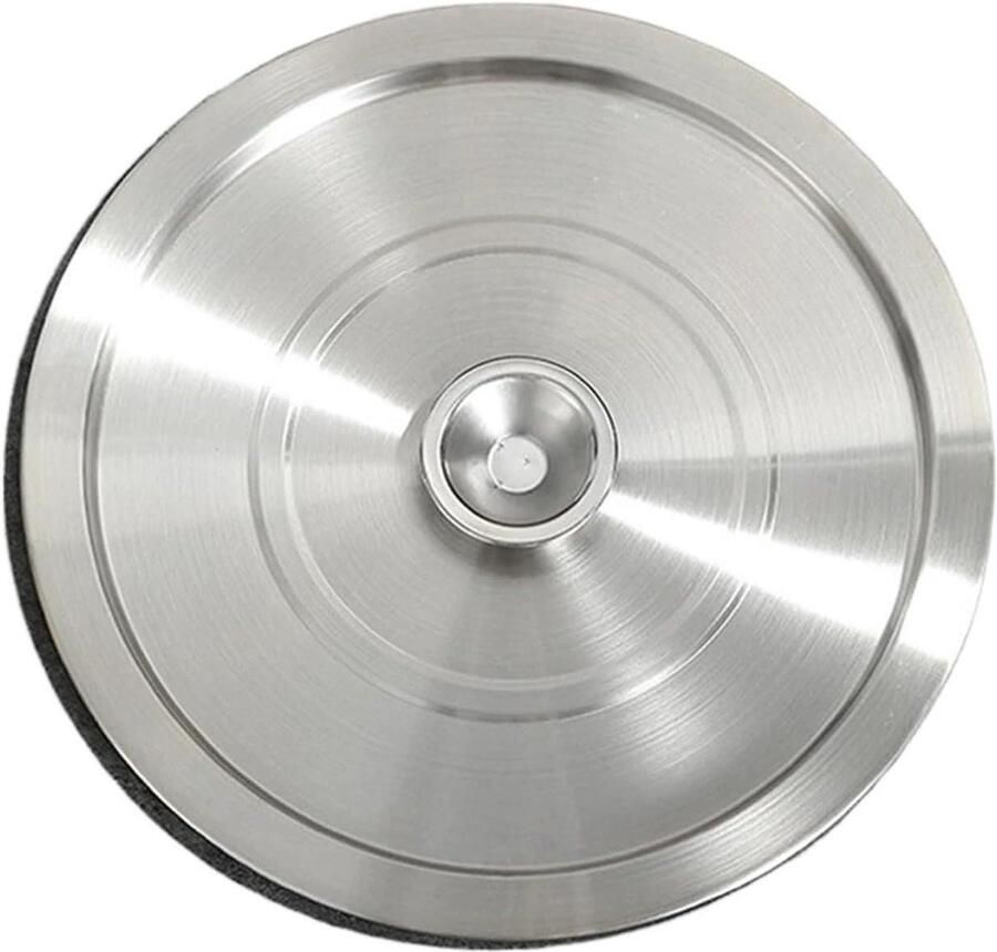 RVS Potdeksel Universeel Deksel Koken en Stomen Vormvast Roestvrij Staal 24 cm Zilver