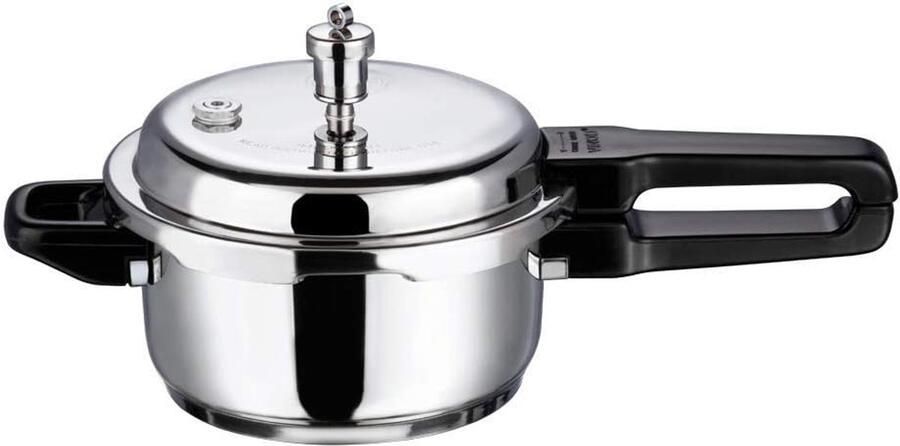 Snelkookpan RVS Drukpan Keuken Snel Koken Gelijkmatige Warmte 2 Liter Zilver