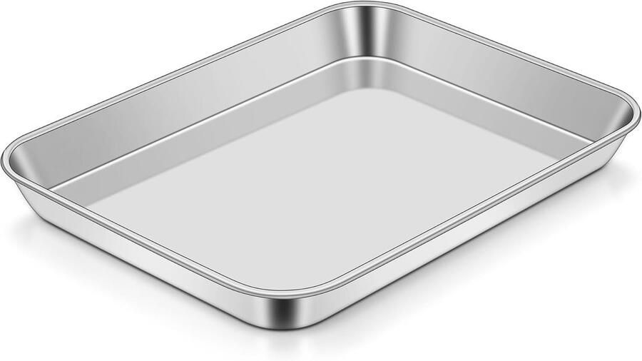 RVS Rectangulaire Grillplaat voor Koken Bakken en Grillen 1.23.5 x 7 x 1 inch