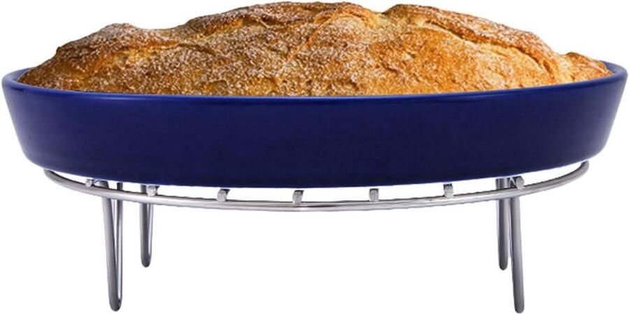 Oven Rooster Bakrek Grillrek Ovens Gebruiken Hittebestendig Roestvrij Staal 19 cm Diameter Zilver